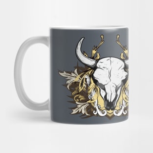 Cool Bull Skull Mug